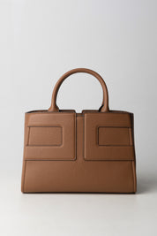 Elisabetta Franchi Borsa a Mano con Maxi Logo e Pochette Interna BS35A56E2 BROWN SUGAR