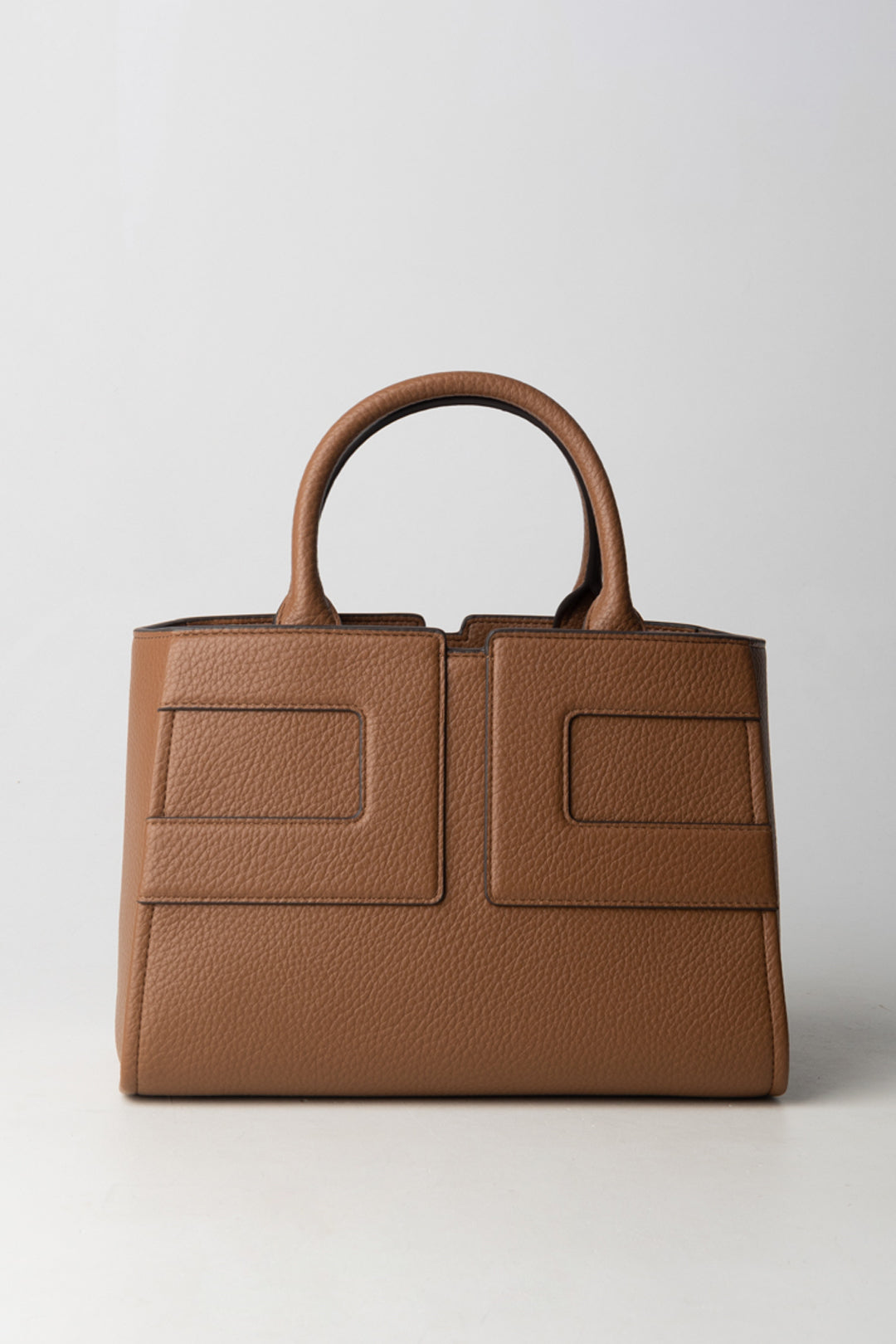 Handbag with Maxi Logo and Internal Pouch