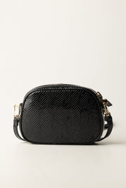 Elisabetta Franchi Bambina Borsa a Tracolla Effetto Pitone EFBO111CTV099 NERO