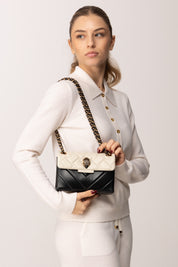 Kurt Geiger Borsa a Tracolla Mini Kensington Bicolore 2723201109 BLK/WHITE