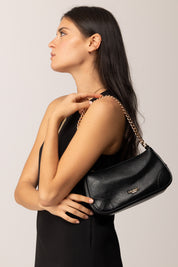 Twin-set Borsa a Tracolla Piccola con Manico Catena 252TD8043 NERO