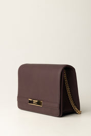 Elisabetta Franchi Borsa a Tracolla con Catena Groumette BS39A56E2 MERLOT