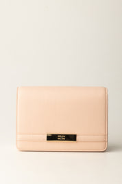 Elisabetta Franchi Borsa a Tracolla con Catena Groumette BS39A56E2 NUDE