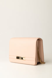 Elisabetta Franchi Borsa a Tracolla con Catena Groumette BS39A56E2 NUDE