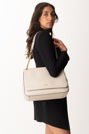 Twin-set Borsa a Tracolla con Catena Oro 252TB7062 PARCHMENT