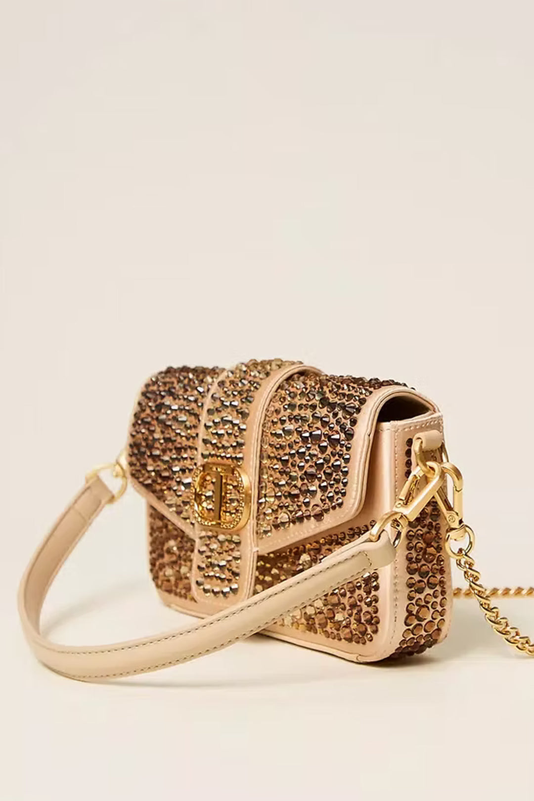 Twinset Borsa a tracolla Amie piccola con cristalli 252TD8210 ALPACA