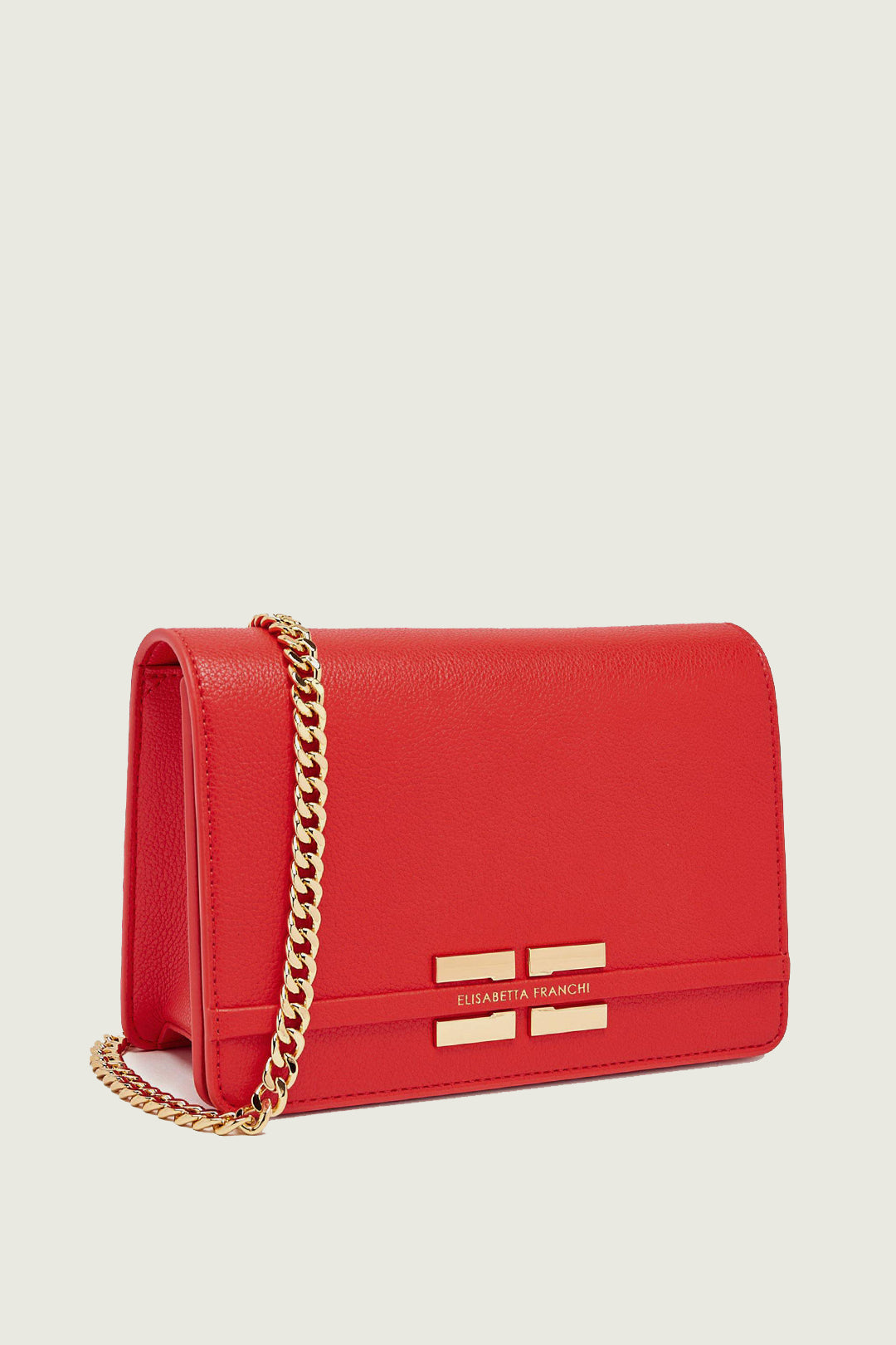 Elisabetta Franchi Borsa a tracolla con catena con logo BS39A61E2 LACCA