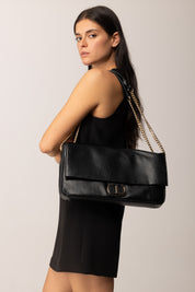 Twinset Borsa a tracolla con catena scorrevole 252TD8120 NERO