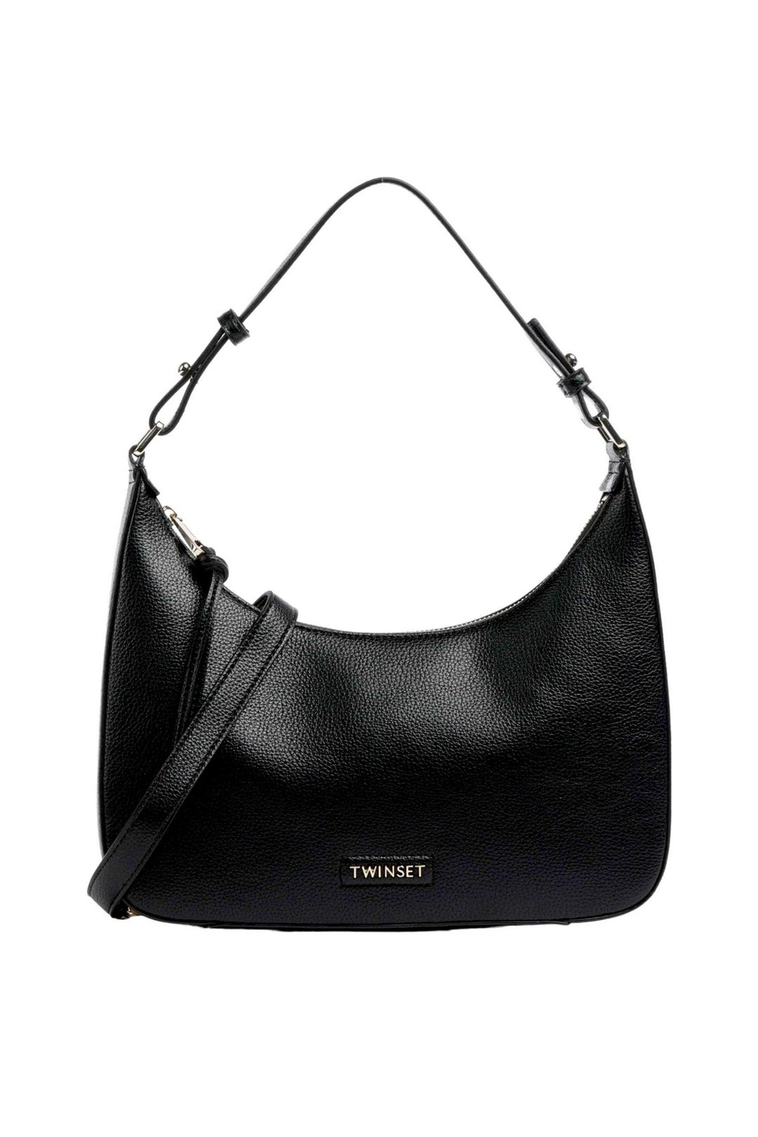 Twinset Borse a spalla effetto pelle martellata 252TD8281 NERO