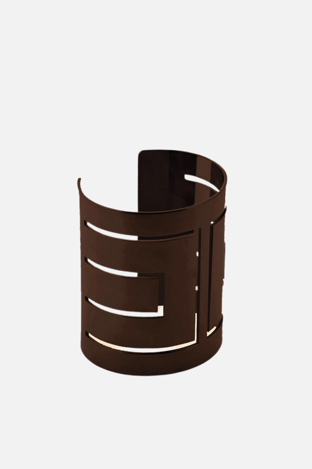 Elisabetta Franchi Bracciale Cuff Traforato con Logo BC60A63E2 CACAO
