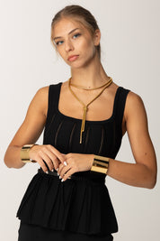 Bracciali con Logo Inciso BC62P57E2 ORO GIALLO Elisabetta Franchi