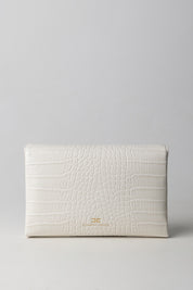 Elisabetta Franchi Busta a Tracolla Stampa Cocco BS56A57E2 MILK