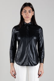 Chemise Effet Cuir avec Logo Bijou