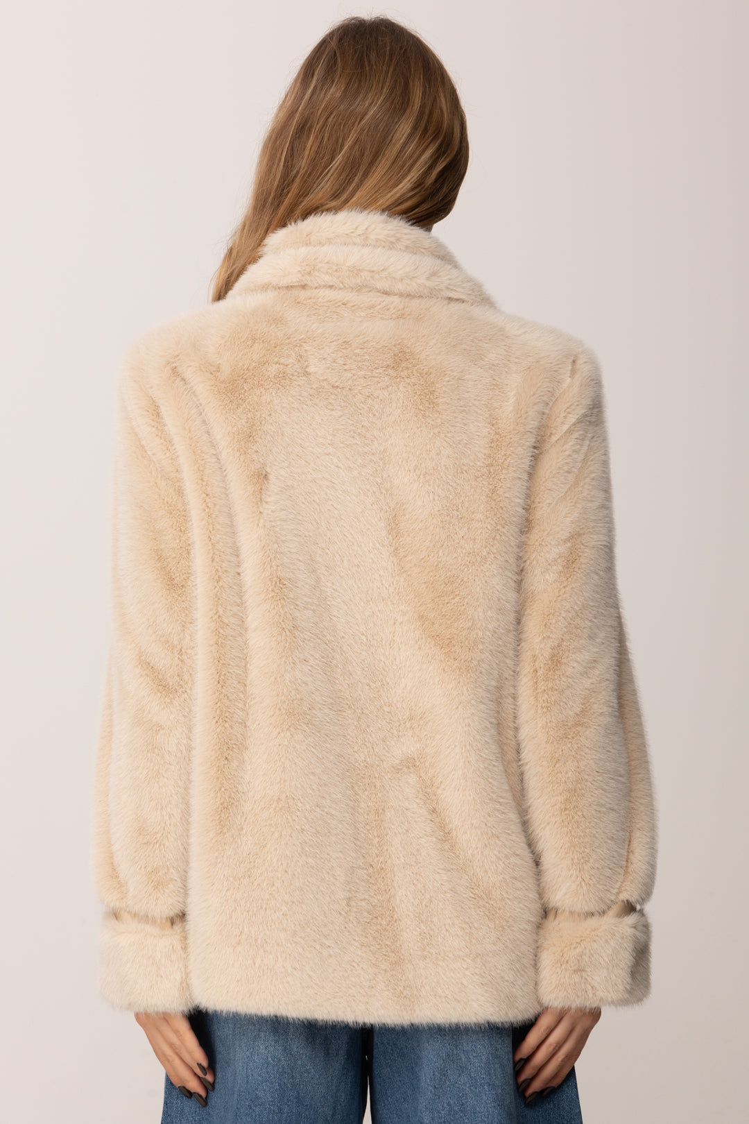 Twin-set Cappotto Doppiopetto In Ecopelliccia 252TT2154 LIGHT 