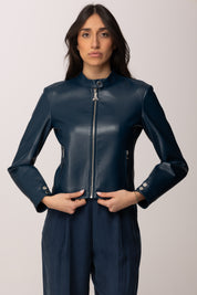 Patrizia Pepe Chiodo Basico In Tessuto Spalmato 8O0223 E005 LAGOON BLUE