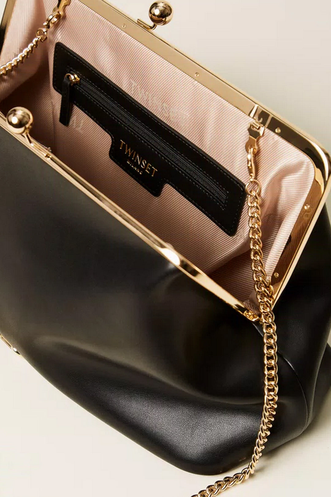 Twinset Clutch grande con tracolla 252TD8330 NERO