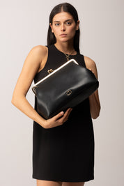 Twinset Clutch grande con tracolla 252TD8330 NERO