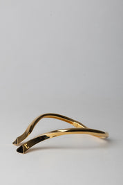 Elisabetta Franchi Collana Rigida Dorata con Logo CO59A58E2 ORO