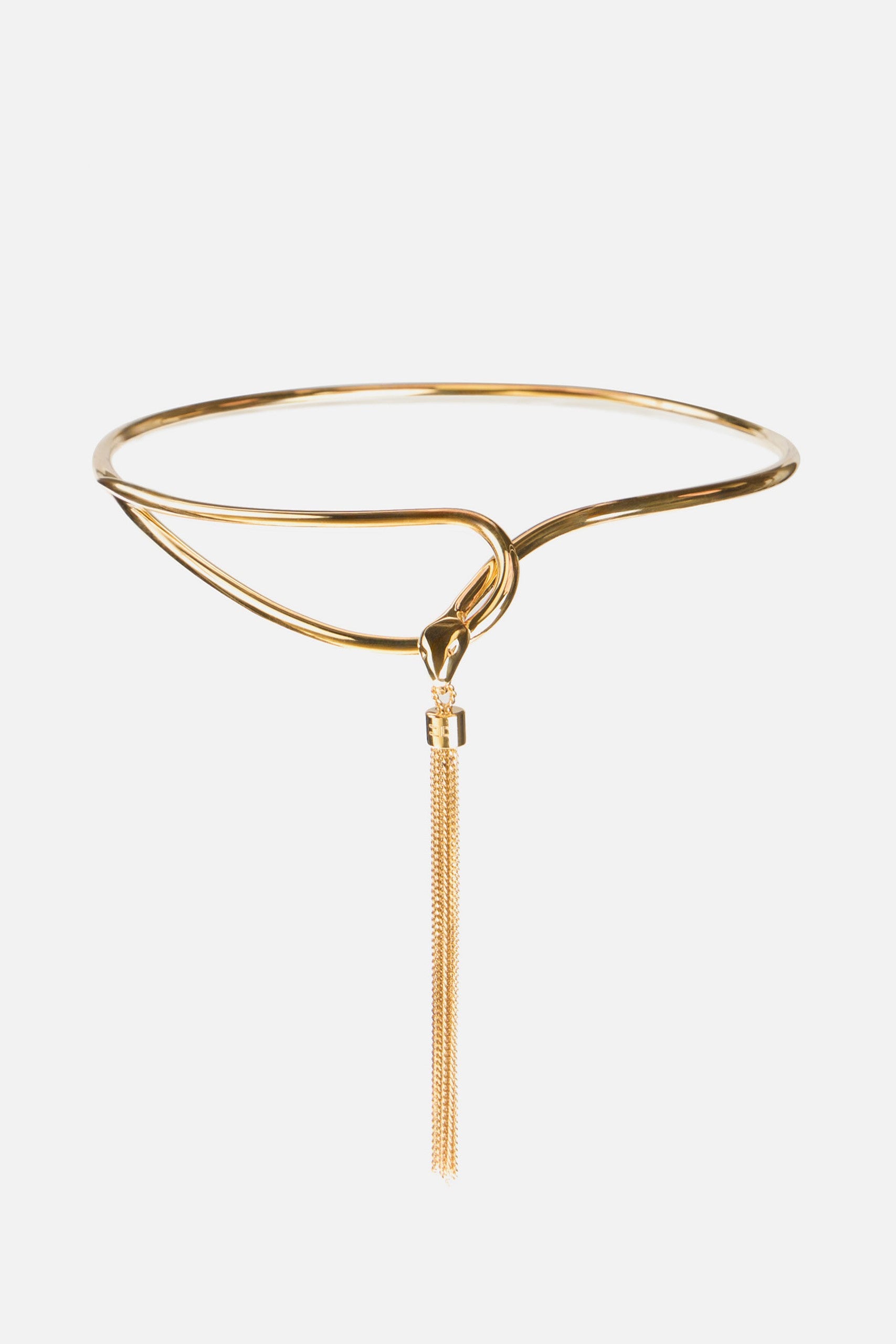 Elisabetta Franchi Collana a Serpente con Nappina CO55B57E2 ORO GIALLO