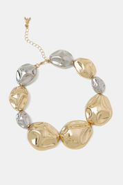 Patrizia Pepe Collana girocollo con maxi elementi 2J2575 M077 NIKEL/GOLD