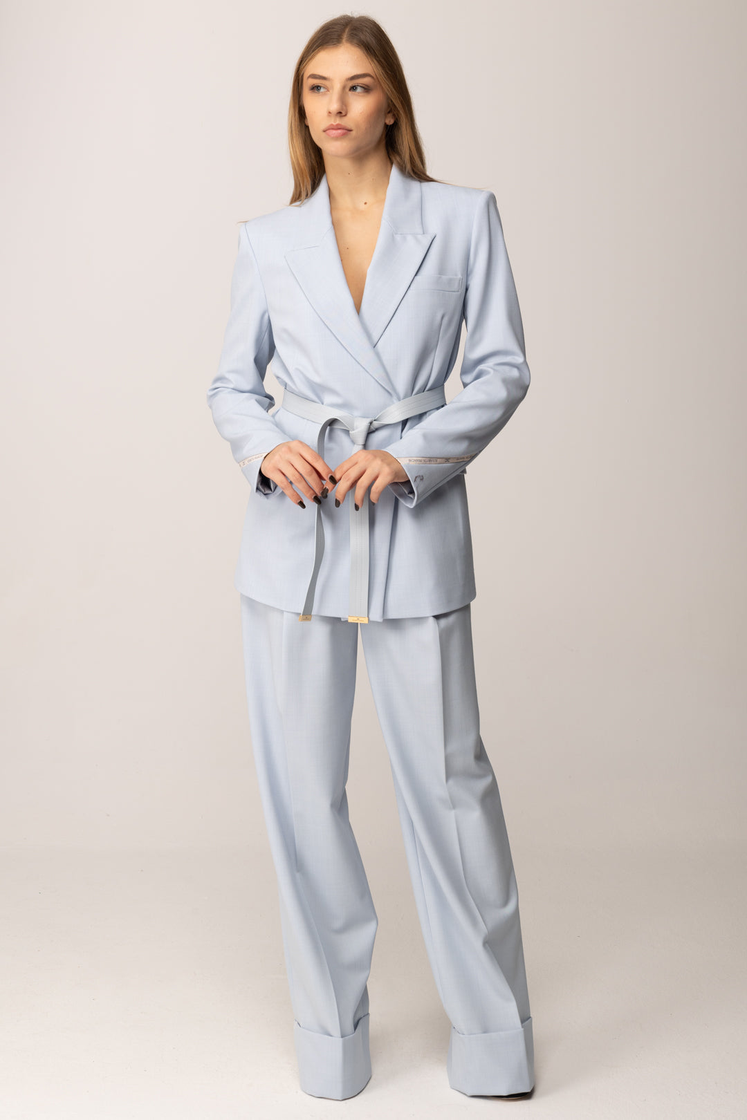 Elisabetta Franchi Completo Giacca e Pantalone con Fusciacca TP00257E2 STARLIGHT