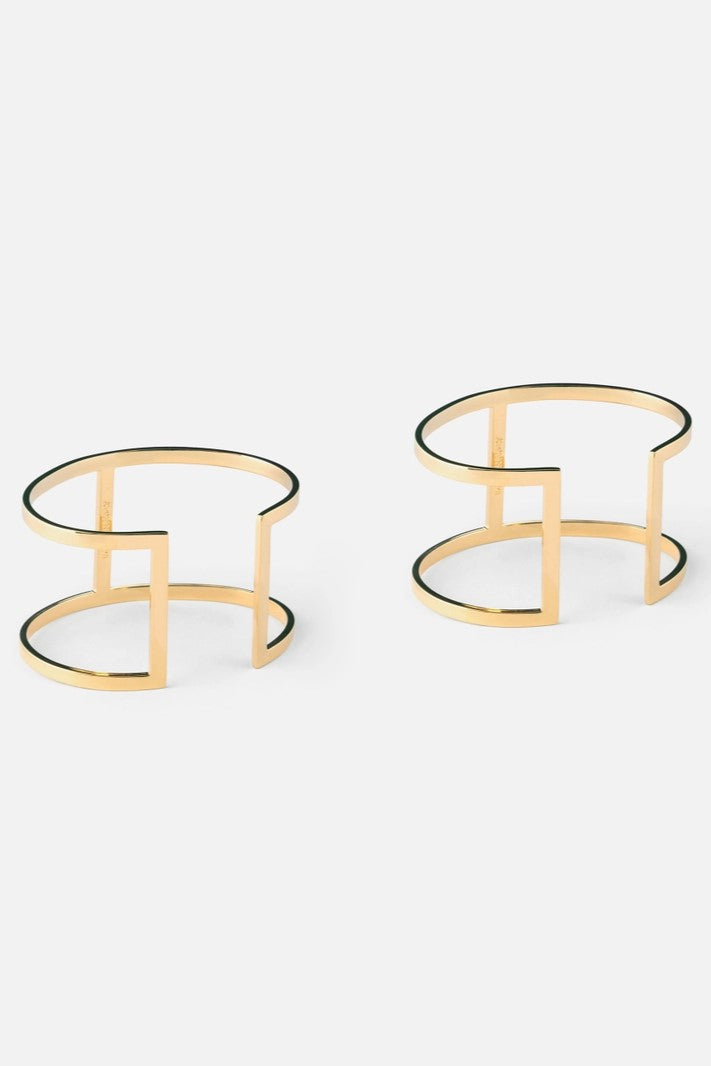 Elisabetta Franchi Coppia Di Bracciali Rigidi ORO GIALLO BC62K62E2