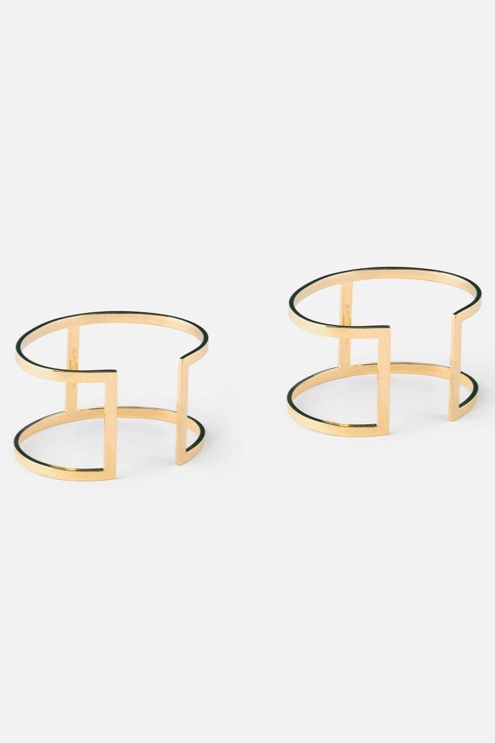 Elisabetta Franchi Coppia Di Bracciali Rigidi ORO GIALLO BC62K62E2