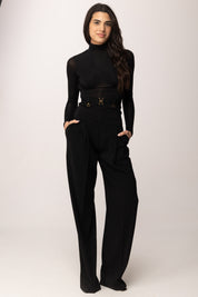 Elisabetta Franchi Dolcevita In Jersey Crêpe Leggero MD01962E2 NERO