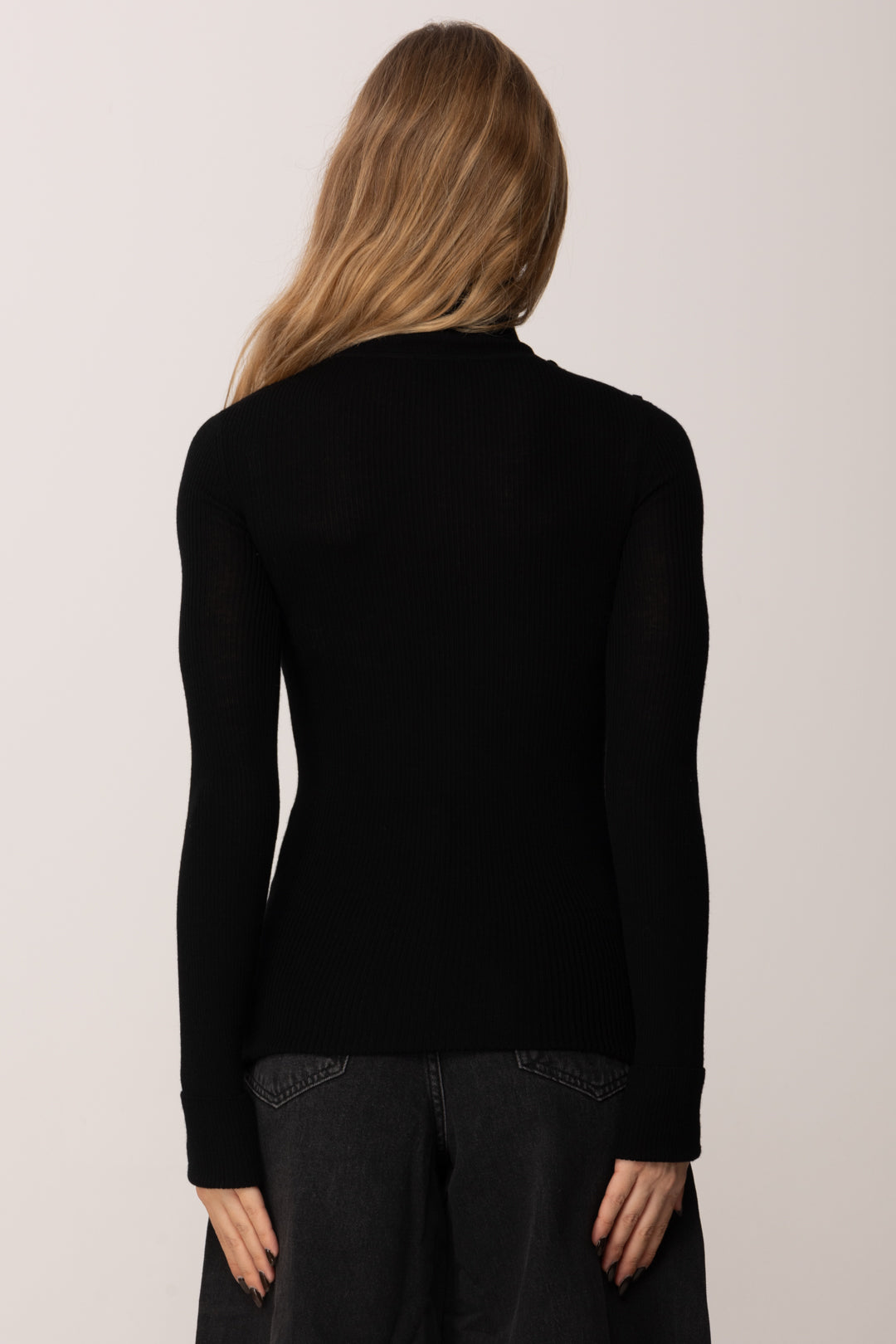 Elisabetta Franchi Dolcevita con Stampa "muse" MK43B57E2 NERO