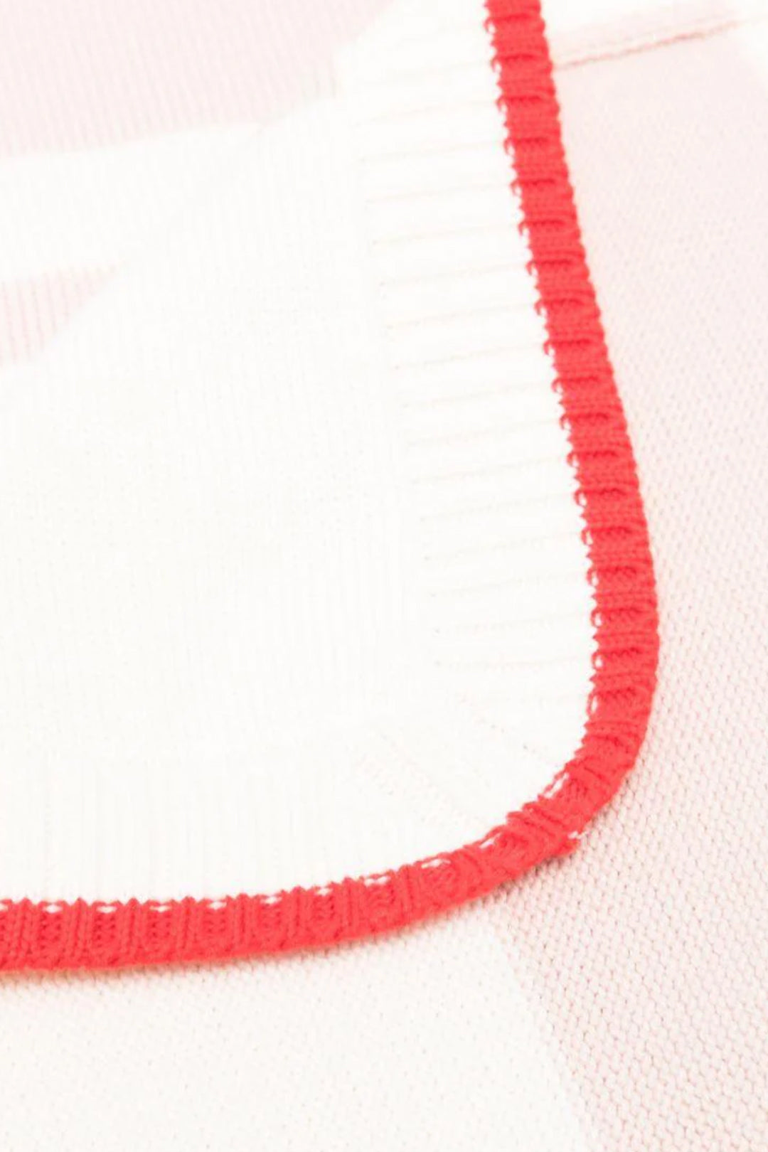 Coperta In Maglia Rigata con Logo Doppia Cc