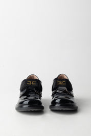 Elisabetta Franchi Bambina Mocassini con Logo e Strass F1A4-E0374-0286930- BLACK