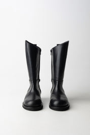 Elisabetta Franchi Bambina Stivali Alti con Dettaglio Logo F4A6-E0449-1251930- BLACK