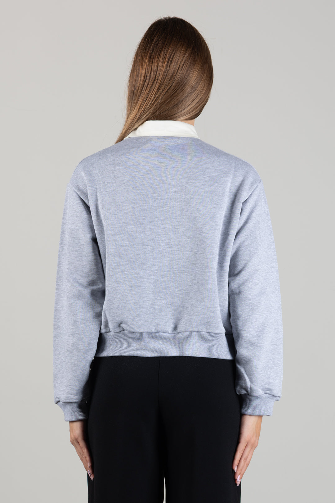 Elisabetta Franchi Bambina Felpa con Inserto Camicia e Bottoni Logo EFFE182CFF017