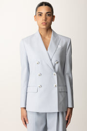 Elisabetta Franchi Giacca Doppiopetto con Bottoni Smaltati STARLIGHT GI16556E2