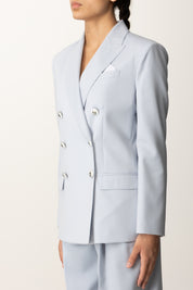 Elisabetta Franchi Giacca Doppiopetto con Bottoni Smaltati STARLIGHT GI16556E2