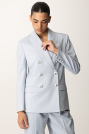 Elisabetta Franchi Giacca Doppiopetto con Bottoni Smaltati STARLIGHT GI16556E2