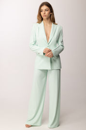Patrizia Pepe Giacca Slim In Crêpe Sablé con Taglio Sartoriale 2S1554 A411 LIGHT AQUA