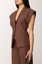 Pinko Giacca smanicata con chiusura monopetto 106509 A2W6 L78
