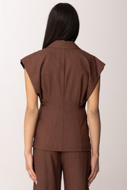 Pinko Giacca smanicata con chiusura monopetto 106509 A2W6 L78