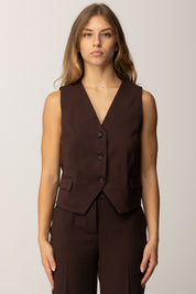 Aniye By Gilet Sartoriale Dandy 181195 MOKA :AI25