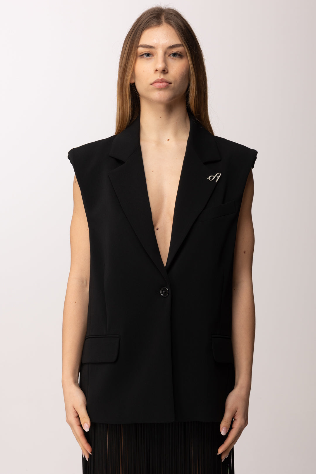 Aniye By Gilet over Bella 185015  BLACK :PE26