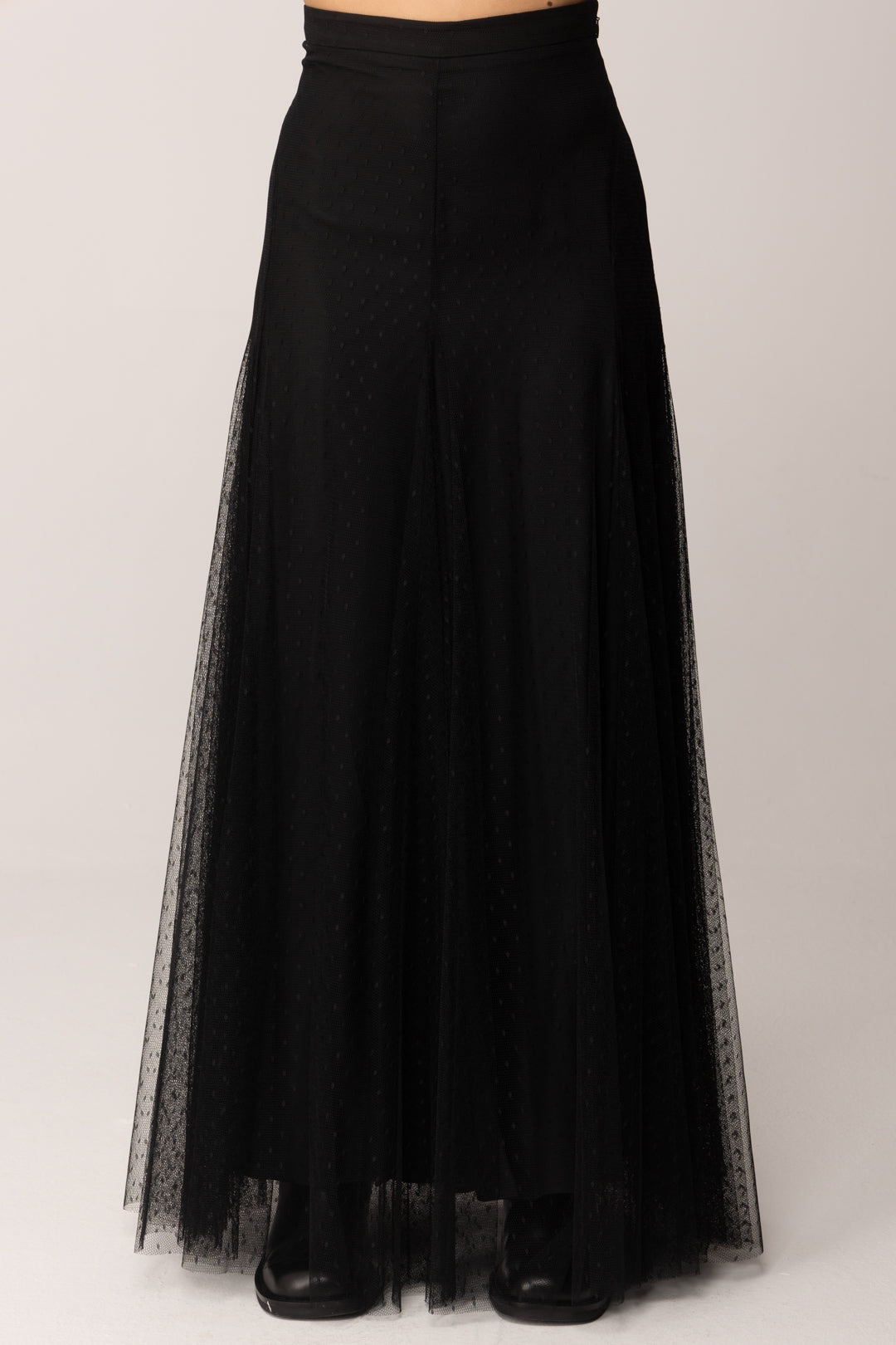 Twin-set Gonna Lunga In Tulle Plumetis 252TP2652 NERO