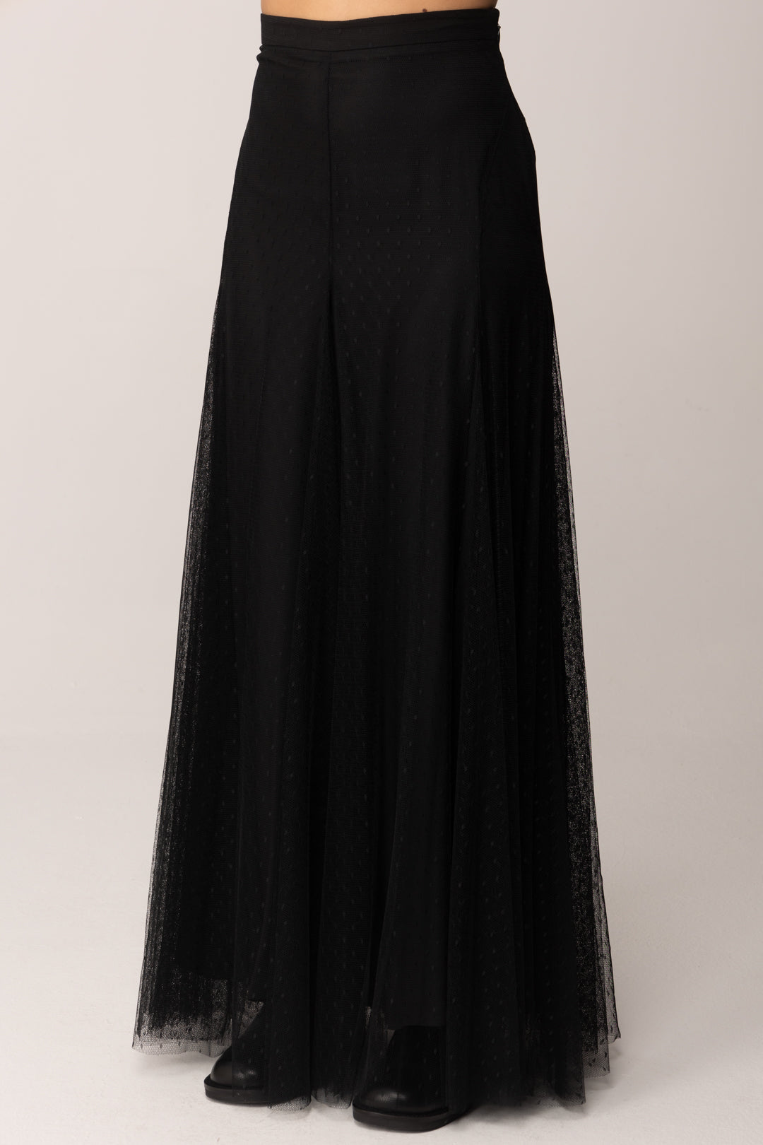 Twin-set Gonna Lunga In Tulle Plumetis 252TP2652 NERO