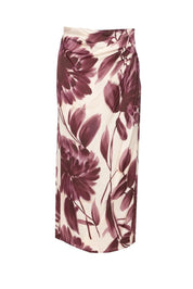 Twin-set Gonna Lunga a Portafoglio con Stampa Floreale 252TP2702 ST.DAHLIA WINETASTIN