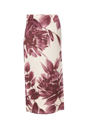 Twin-set Gonna Lunga a Portafoglio con Stampa Floreale 252TP2702 ST.DAHLIA WINETASTIN