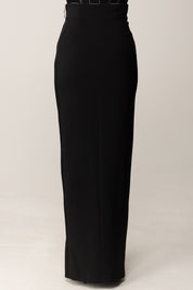 Elisabetta Franchi Gonna Lunga con Dettagli Smoking GO11156E2 NERO