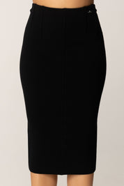 Elisabetta Franchi Gonna Tubino In Lana Punto Stoffa GK19S56E2 NERO