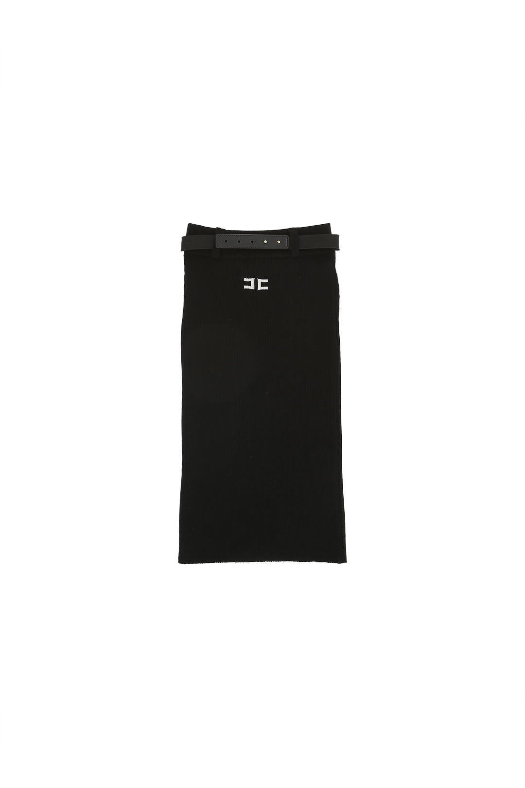 Elisabetta Franchi LA mia Bambina Gonna midi a coste con cintura logata EFGO196CFL229.D748