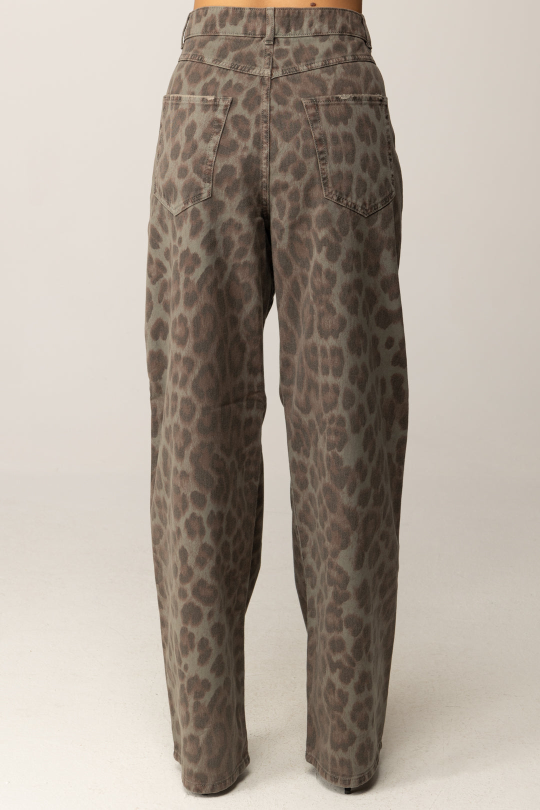 Aniye By Jeans Baggy Lizzy con Stampa Animalier 181181 MAKU