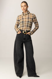 Twin-set Jeans Neri con Cintura e Maxi Fibbia 252TP2571 DENIM NERO